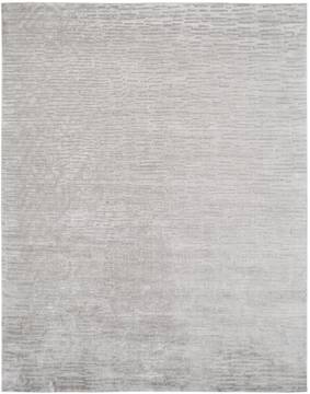 Kalaty RENZO Grey Rectangle 10x13 ft Wool and Silkette Carpet 134856