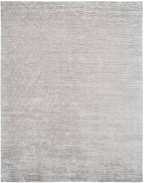 Kalaty RENZO Grey Rectangle 4x6 ft Wool and Silkette Carpet 134859