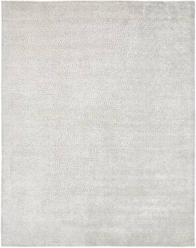 Kalaty RENZO Grey Rectangle 2x3 ft Wool and Silkette Carpet 134878
