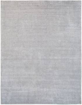 Kalaty RENZO Grey Rectangle 6x9 ft Wool and Silkette Carpet 134895