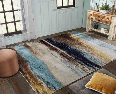 Kalaty SOLSTICE Multicolor 79 X 99 Area Rug SC-058 810 835-134916 Image 4