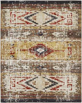 Kalaty SOLSTICE Brown Rectangle 5x8 ft Polypropylene Carpet 134930