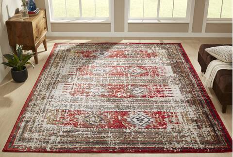 Kalaty SOLSTICE Red 79 X 99 Area Rug SC-062 810 835-134936 Image 4