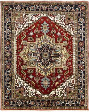 Kalaty UMBRIA Red Rectangle 6x9 ft Wool Carpet 134971