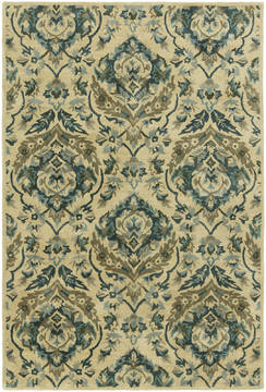 Kalaty SEVILLE Green Rectangle 8x10 ft Wool and Silkette Carpet 135044