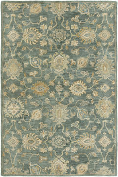 Kalaty SEVILLE Blue Rectangle 10x13 ft Wool and Silkette Carpet 135060