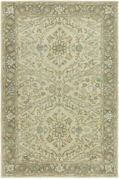 Kalaty SEVILLE Beige Rectangle 2x3 ft Wool and Silkette Carpet 135096