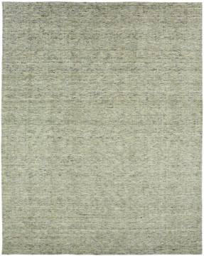 Kalaty TERRA Green Rectangle 10x13 ft Wool and Silkette Carpet 135166
