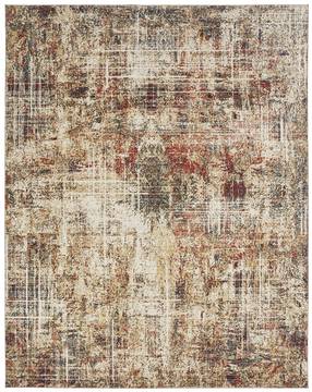 Kalaty THEORY Beige Rectangle 5x8 ft Polypropylene Carpet 135207