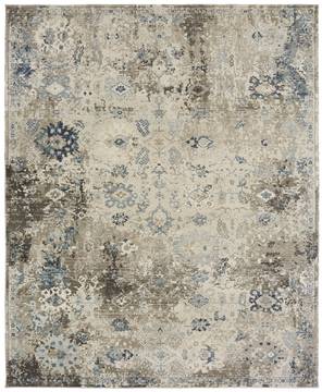 Kalaty THEORY Blue Rectangle 8x10 ft Polypropylene Carpet 135233