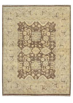 Kalaty UMBRIA Brown Rectangle 6x9 ft Wool Carpet 135265