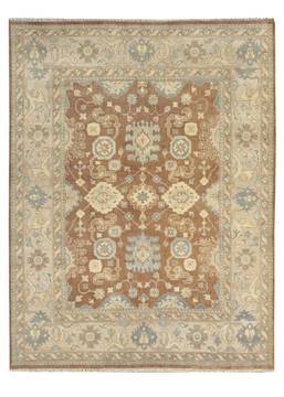 Kalaty UMBRIA Brown Rectangle 6x9 ft Wool Carpet 135269