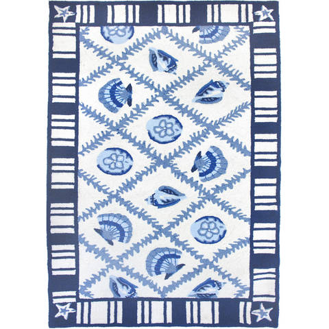 Jellybean Coastal Blue 50 X 70 Area Rug AR-HF034E 815-135302 Image 0