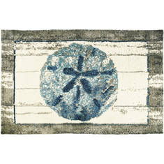 Jellybean Coastal White 1'10" X 2'10" Area Rug MFA-LL002 815-135312