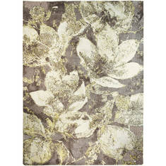 Jellybean Garden and Floral Grey Rectangle 3x5 ft Polyester Carpet 135314