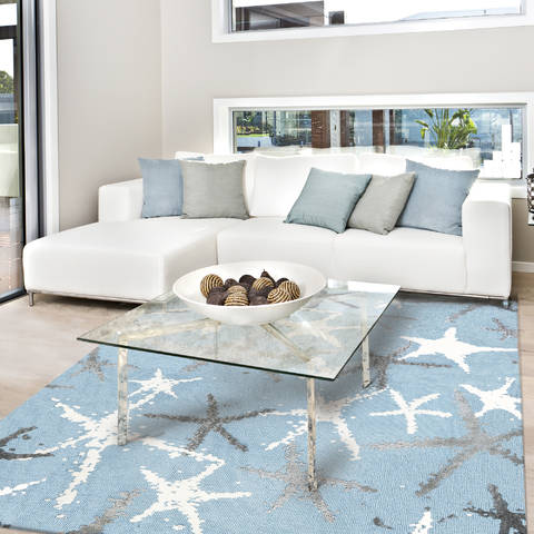 Jellybean Coastal Blue 50 X 70 Area Rug PMF-KR001E 815-135337 Image 1