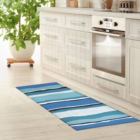 Jellybean Coastal Blue Runner 22 X 50 Area Rug PP-HF042J 815-135388 Image 1