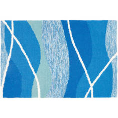Jellybean Pattern Blue 1'10" X 2'10" Area Rug PP-HF045B 815-135394