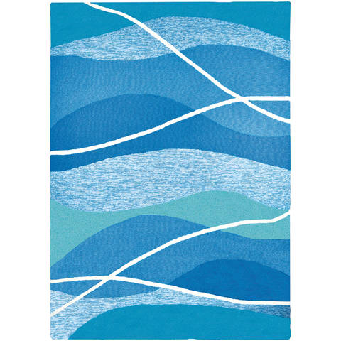 Jellybean Pattern Blue 30 X 50 Area Rug PP-HF045C 815-135395 Image 0