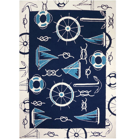 Jellybean Coastal Blue 50 X 70 Area Rug PP-HV001E 815-135401 Image 0