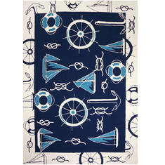 Jellybean Coastal Blue 5'0" X 7'0" Area Rug PP-HV001E 815-135401