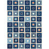 Jellybean Pattern Blue 50 X 70 Area Rug PP-PLY001E 815-135430 Thumb 0