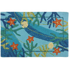Jellybean Coastal Blue 1'10" X 2'10" Area Rug PP-RP001B 815-135433