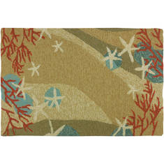 Jellybean Coastal Beige 1'10" X 2'10" Area Rug PP-RP004B 815-135438