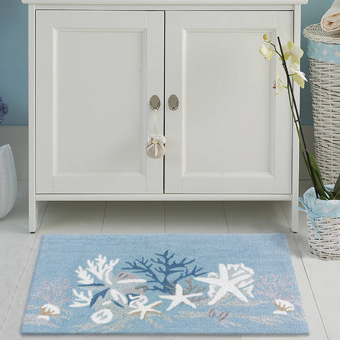Jellybean Coastal Blue 19 X 46 Area Rug PPS-PB063B 815-135521 Image 1
