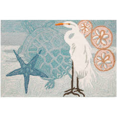 Jellybean Coastal Blue 1'10" X 2'10" Area Rug PY-AJR008 815-135569