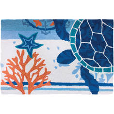 Jellybean Coastal Blue 1'10" X 2'10" Area Rug PY-JB101 815-135589
