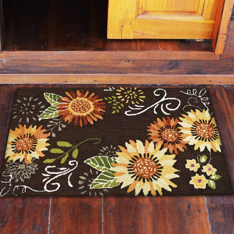 Jellybean Floral Brown 110 X 210 Area Rug PY-JB114 815-135594 Image 1
