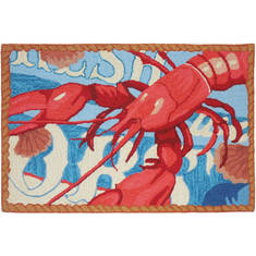 Jellybean Coastal Red 1'10" X 2'10" Area Rug PY-JG002 815-135598