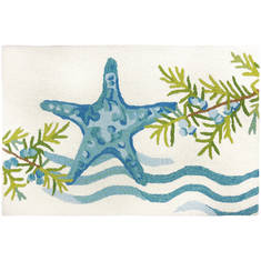 Jellybean Coastal White 1'10" X 2'10" Area Rug PY-LWN007 815-135616