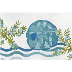 Jellybean Coastal White 1'10" X 2'10" Area Rug PY-LWN008 815-135617