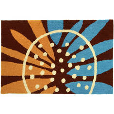 Jellybean Garden And Floral Brown 1'10" X 2'10" Area Rug PY-PC004 815-135632