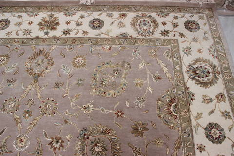 Jaipur Grey Hand Knotted 100 X 140 Area Rug 905-135645 Image 6