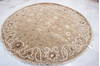 Jaipur Brown Round Hand Knotted 70 X 71 Area Rug 905-135646 Thumb 1