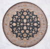 Jaipur Grey Round Hand Knotted 73 X 74  Area Rug 905-135647 Thumb 1