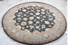 Jaipur Grey Round Hand Knotted 73 X 74  Area Rug 905-135647 Thumb 2
