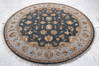 Jaipur Grey Round Hand Knotted 73 X 74  Area Rug 905-135647 Thumb 3