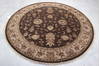 Jaipur Brown Round Hand Knotted 73 X 73  Area Rug 905-135648 Thumb 3