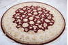 Jaipur Red Round Hand Knotted 71 X 72 Area Rug 905-135649 Thumb 1