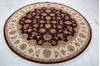 Jaipur Red Round Hand Knotted 71 X 72  Area Rug 905-135649 Thumb 2