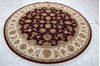 Jaipur Red Round Hand Knotted 71 X 72 Area Rug 905-135649 Thumb 2