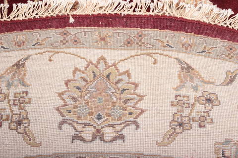 Jaipur Red Round Hand Knotted 70 X 70 Area Rug 905-135651 Image 4