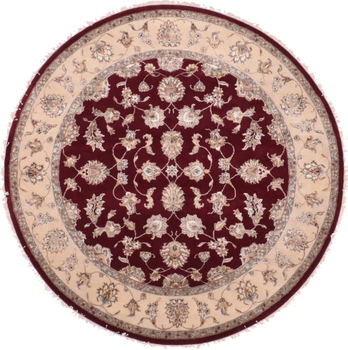Jaipur Red Round Hand Knotted 70 X 70 Area Rug 905-135651 Image 0