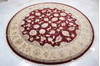 Jaipur Red Round Hand Knotted 70 X 70  Area Rug 905-135651 Thumb 2