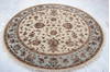 Jaipur Beige Round Hand Knotted 70 X 70  Area Rug 905-135655 Thumb 2