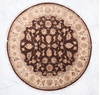 Jaipur Brown Round Hand Knotted 611 X 71 Area Rug 905-135658 Thumb 1